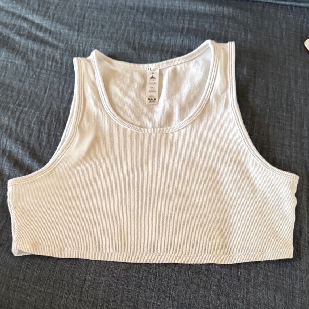 ALO Yoga White Tank Top